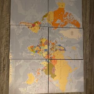 World map collage